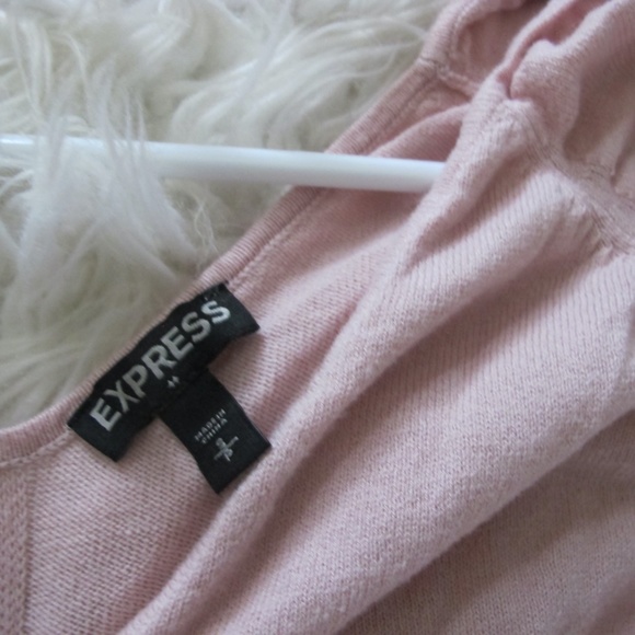🔴🔴🔴SOLD🔴🔴🔴Express Women's Short Sleeve pink date night Top Shirt Size : S EUC - Picture 7 of 8
